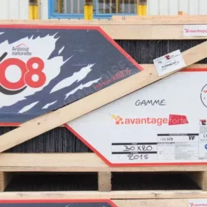 Ardoise naturelle K08 Avantage Fine 60 × 30 structurée – vue entière