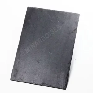 Ardoise naturelle LUZ 30 Rustique 27×18 cm – texture structurée gris ardoise, vue de face