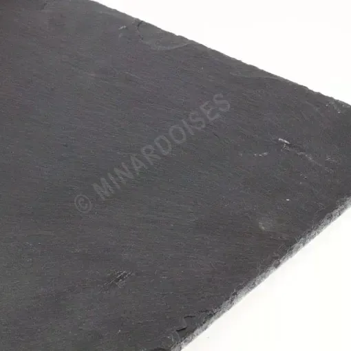 Ardoise naturelle Luz 40 Authentique 32 × 22 5 Toiture en ardoise naturelle Luz 40 certifiée A1 T1 S1, finition lisse noir-bleuté uniforme