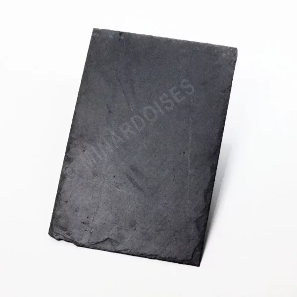 Toiture en ardoise naturelle K08 extra forte épaisseur 32×22 conforme A1 T1 S1, teinte gris-bleu uniforme